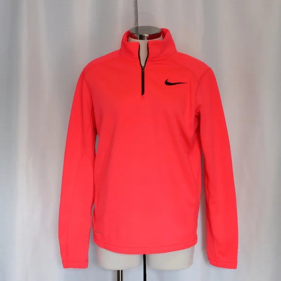 Nike Women's Dri-FIT Half Zip Fleece Hoodie – Highlighter Pink, Size S - Picture 1 of 6